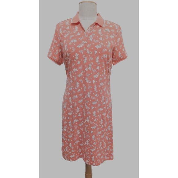 Tommy Bahama Womens Dress Palm Trees Shipwreck Light Orange Size S - Picture 2 of 6